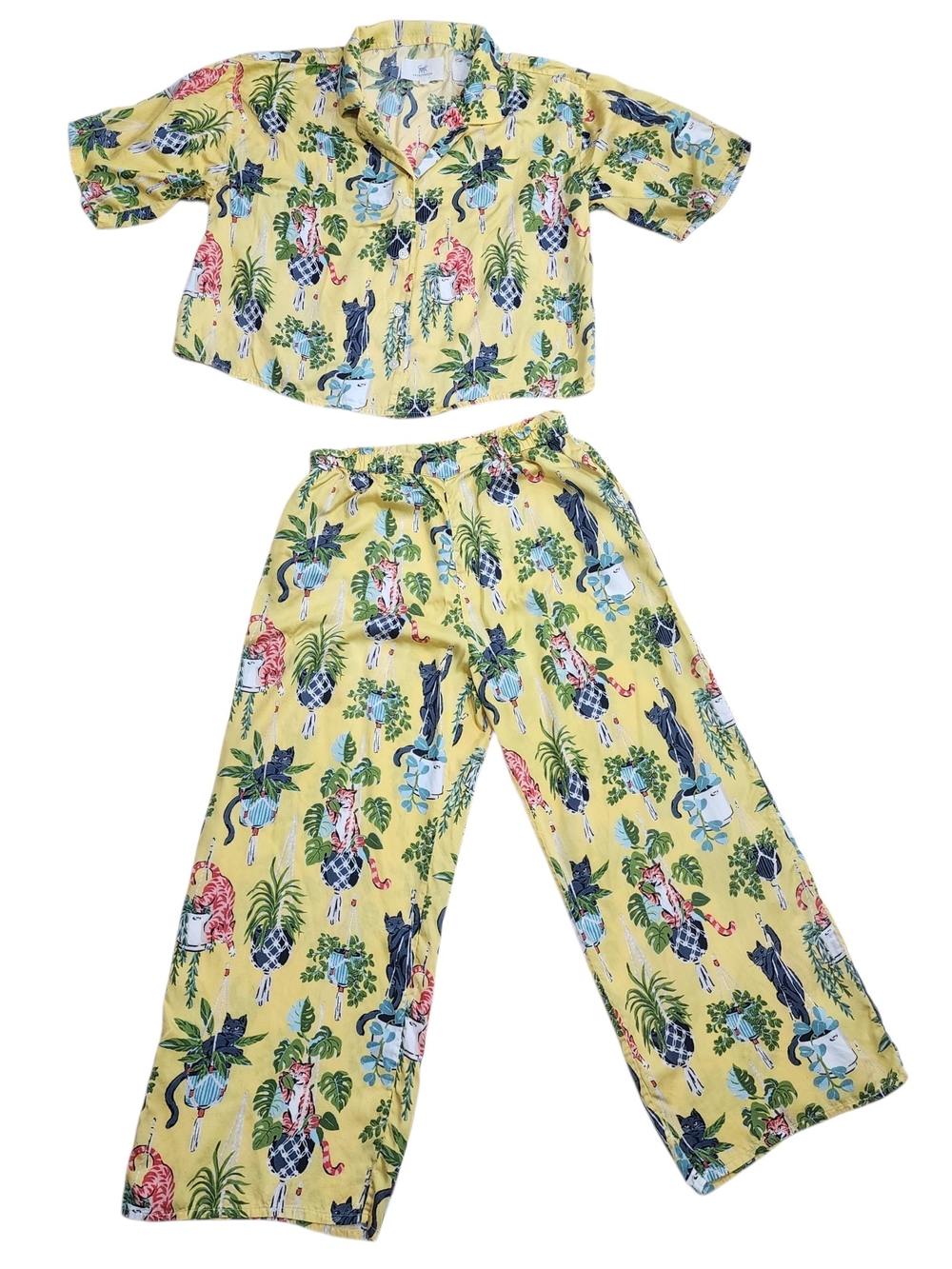 Mischievous Cats Pajama Set Size S